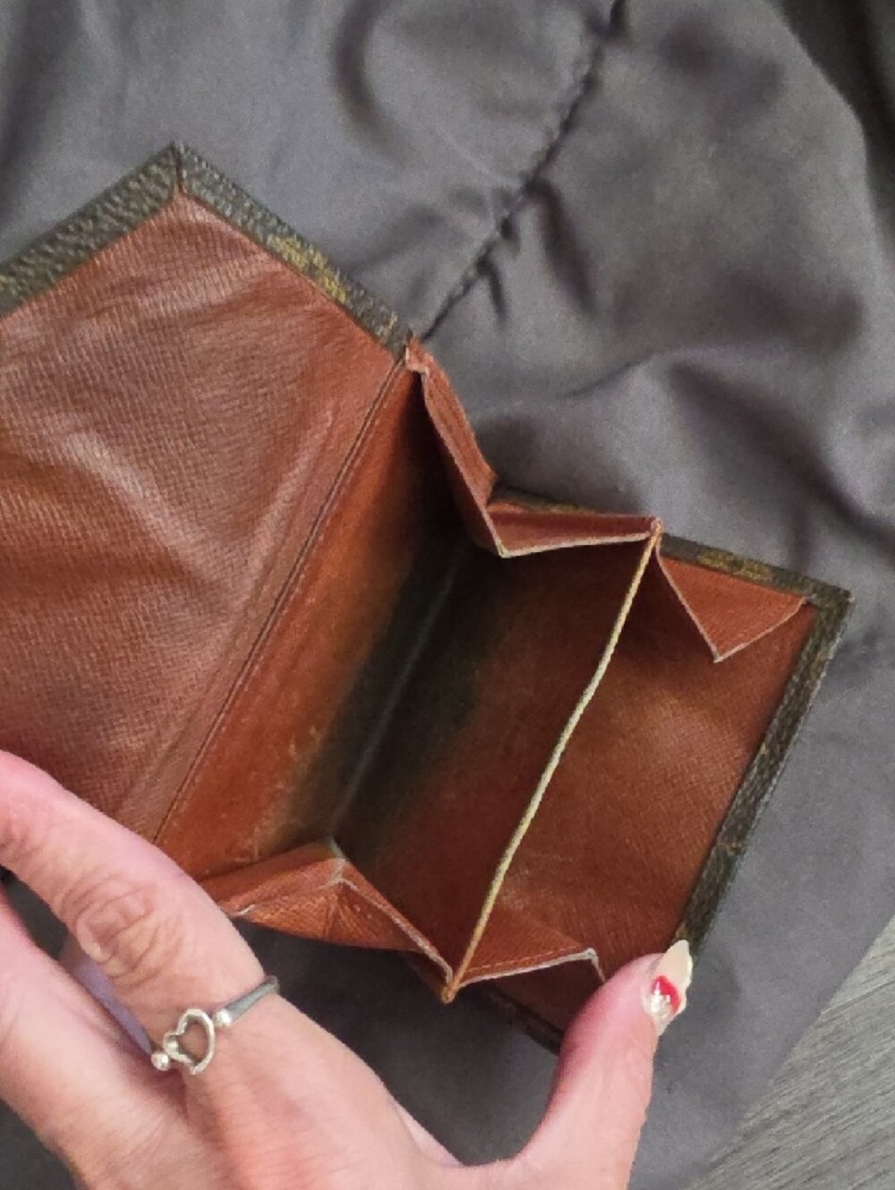 AUTHENTIC Louis Vuitton Monogram Compact Envelope Wallet - Brown/Gold Accents - Picture 6 of 13
